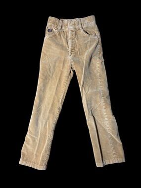 70’s Kids Velvet Corduroy Pants - Tan